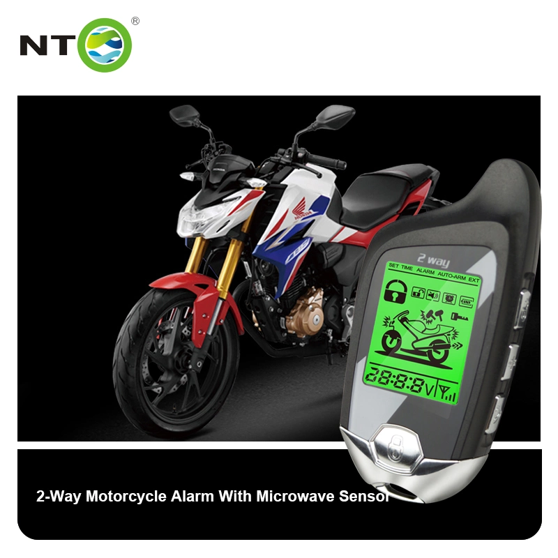 Remote Engine Start Two Way Motorcycle Alarm with Microwave Sensor