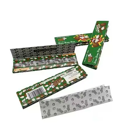 Bros 33 Leaves Rolling Paper Coconut Smell King Size Plant Fiber Rolling Paper