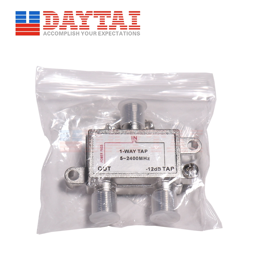 5-2400 MHz CATV RF Tap and Splitter 1 Way Satellite Tap