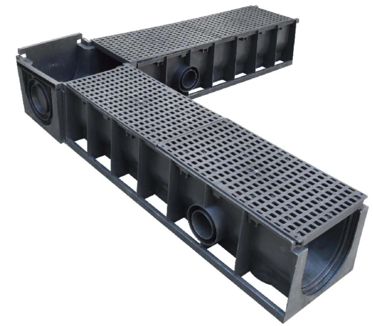 U-Shaped Drainage Channel Trench Drain System with Grating Cover