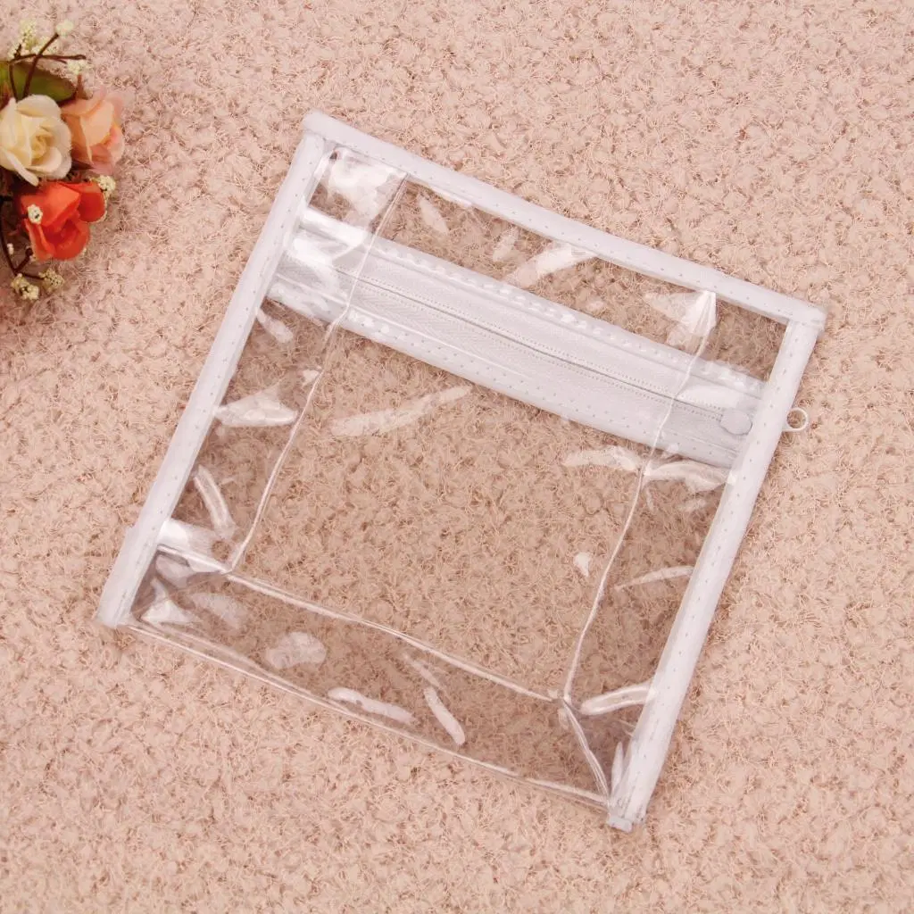 Wholesale/Supplier Vinyl Cosmetic Transparent Heal-Seal PVC Makeup Pouch with Ziplock Small Clear Pouch Bag