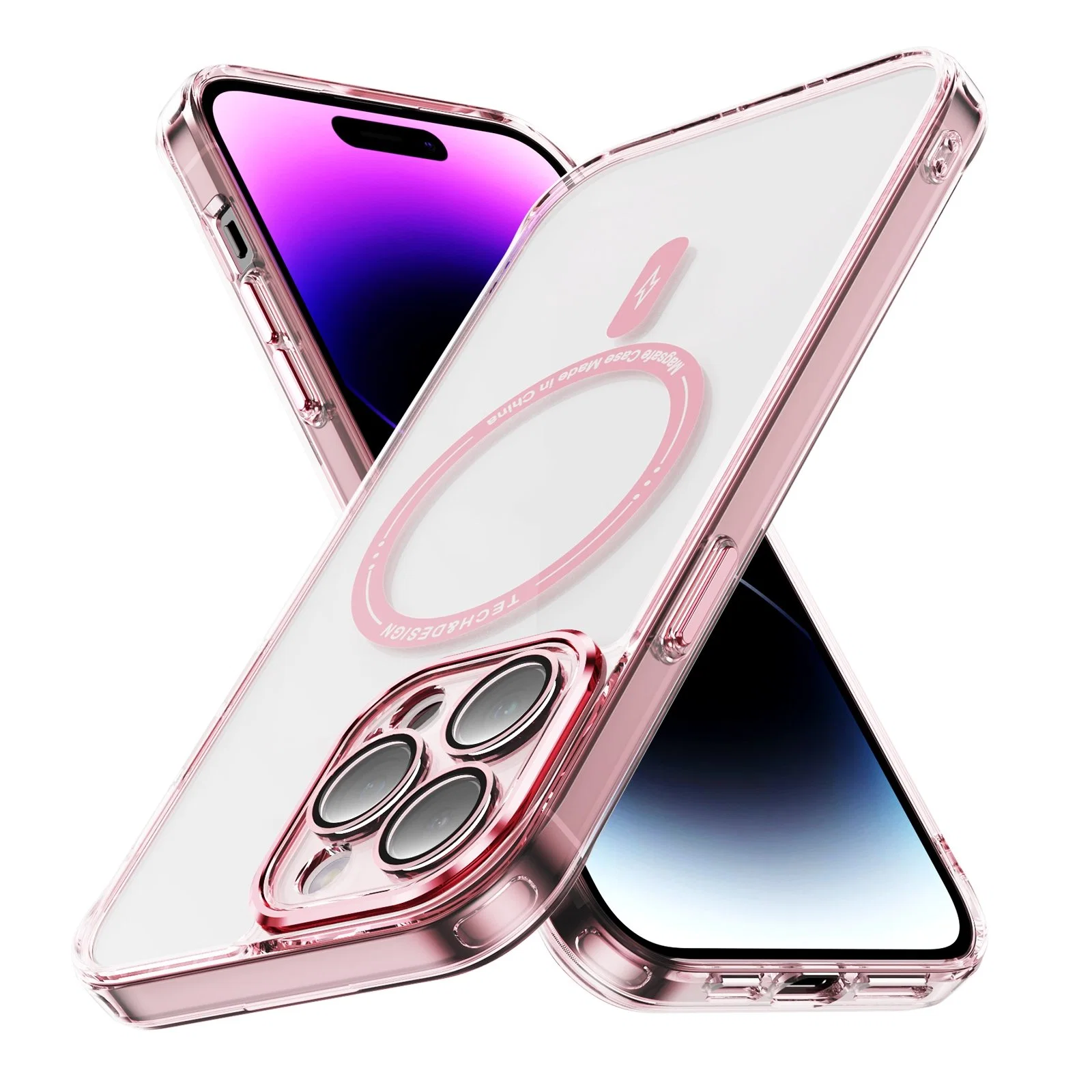 Luxury Mobile Phone Case for iPhone 15/15 PRO Max Magnetic Phone Cover with Metal Camera Protection