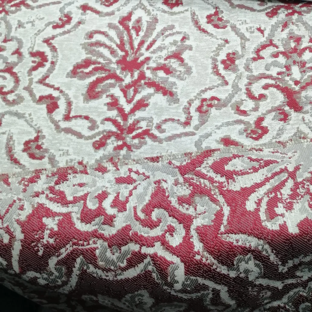 Estofos em tecido de poliéster de fábrica de têxteis para o Lar Sofá Tecidos de tecido Jacquard