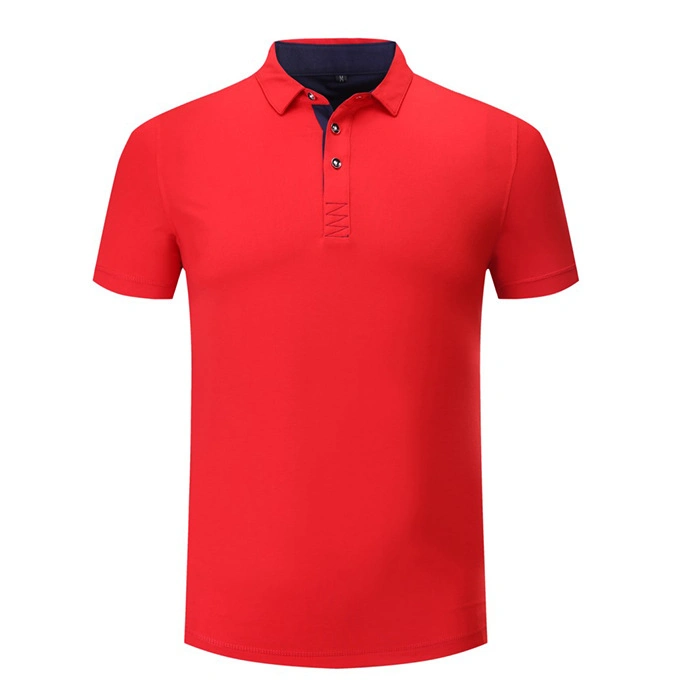 Simple Summer Mens Polo Advertising Culture Polyester Blank Polo Shirt with Customized Logo