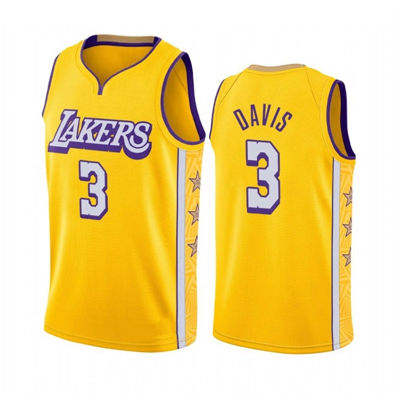 Basketball Player Davis Lakers #3 Edition Jerseys for Men