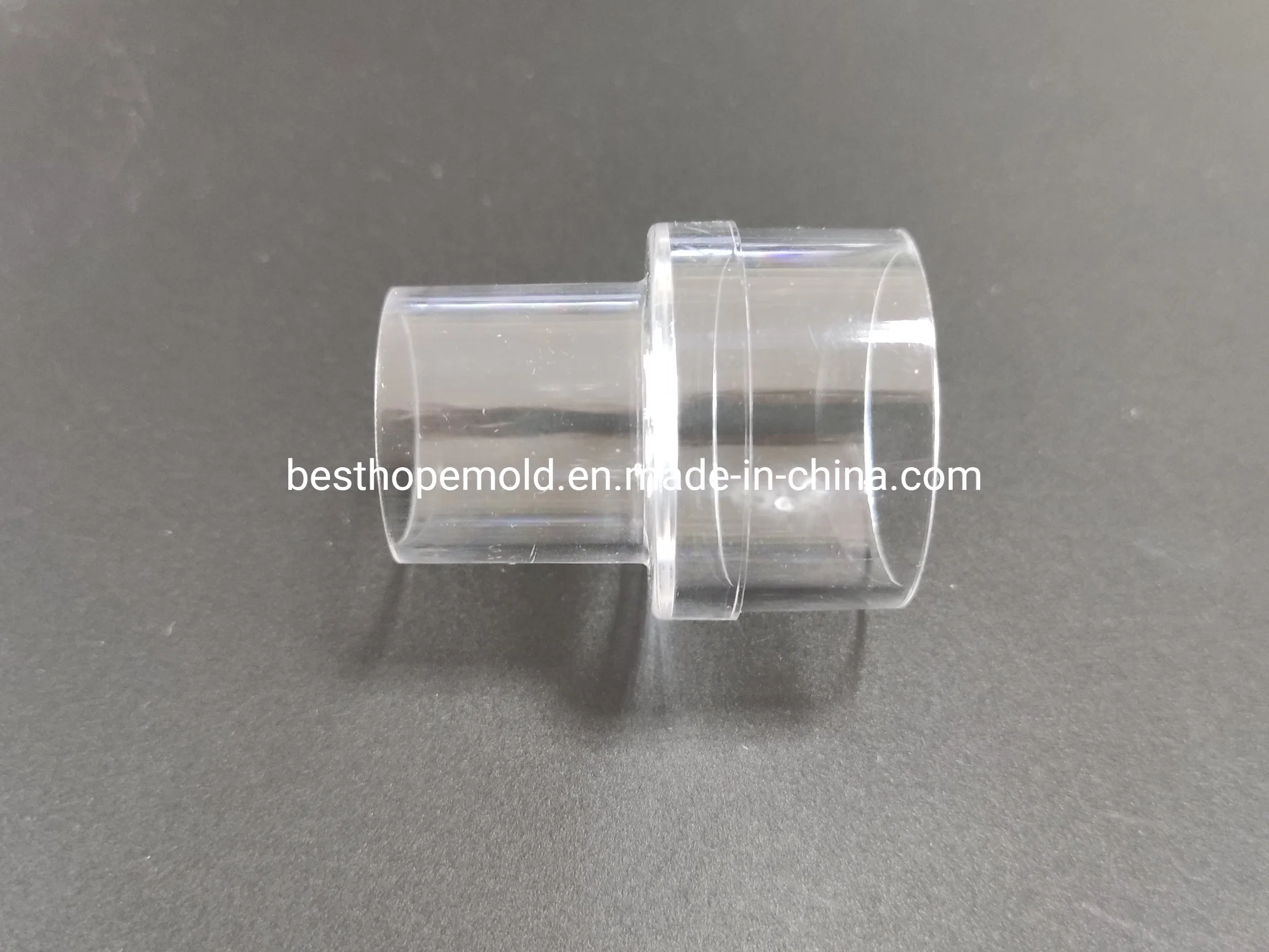 Injection Mold Tooling Makers for Breathing Circuit Straight Connector Anesthesia System Connector Mold Manufacturer and Molding