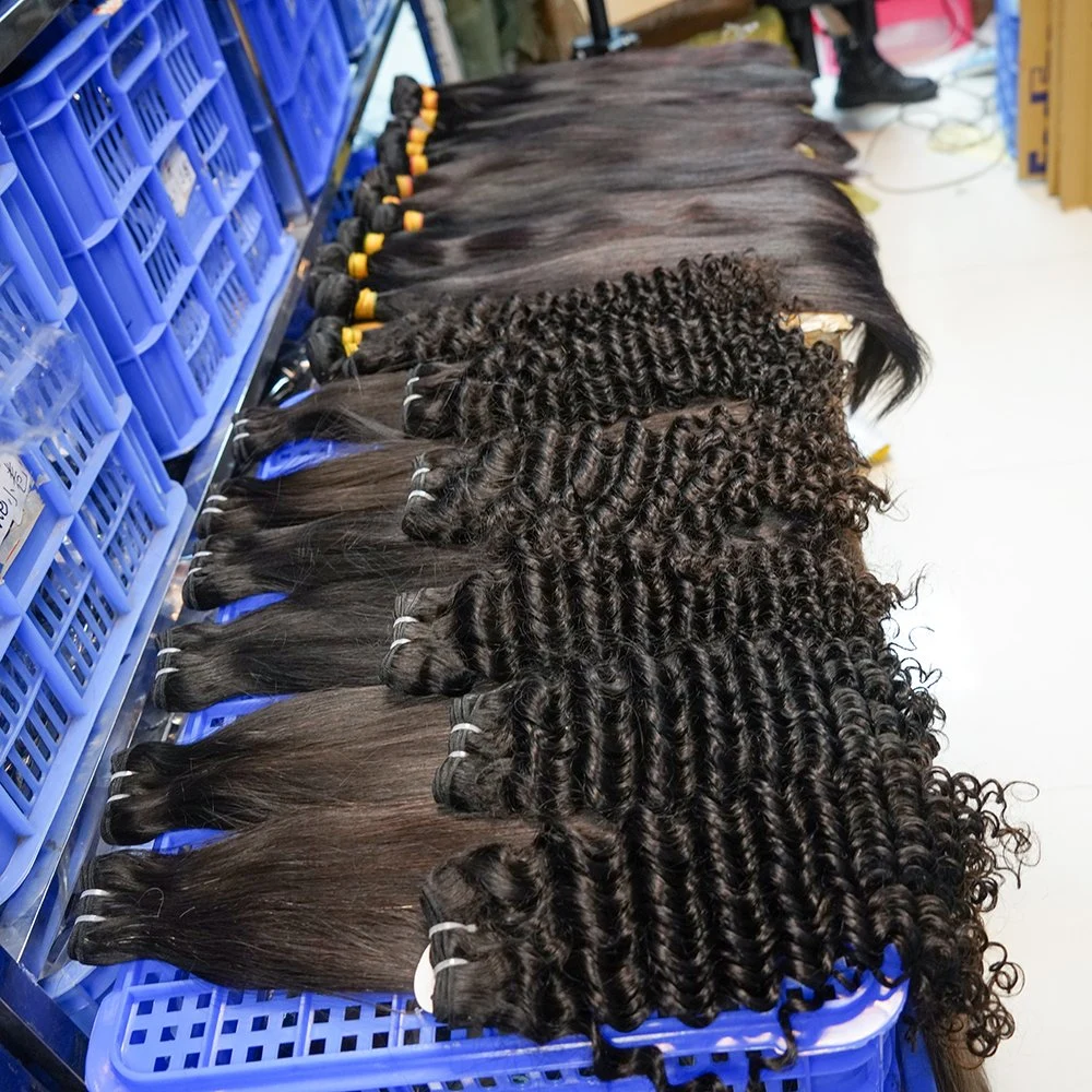 Large Stock Factory Wholesale/Supplier 100% Natural Quality Straight Virgin Hair Bundles Custom Straight Brazilian Hair Wholesale/Supplier Bundle Virgin Hair Vendors