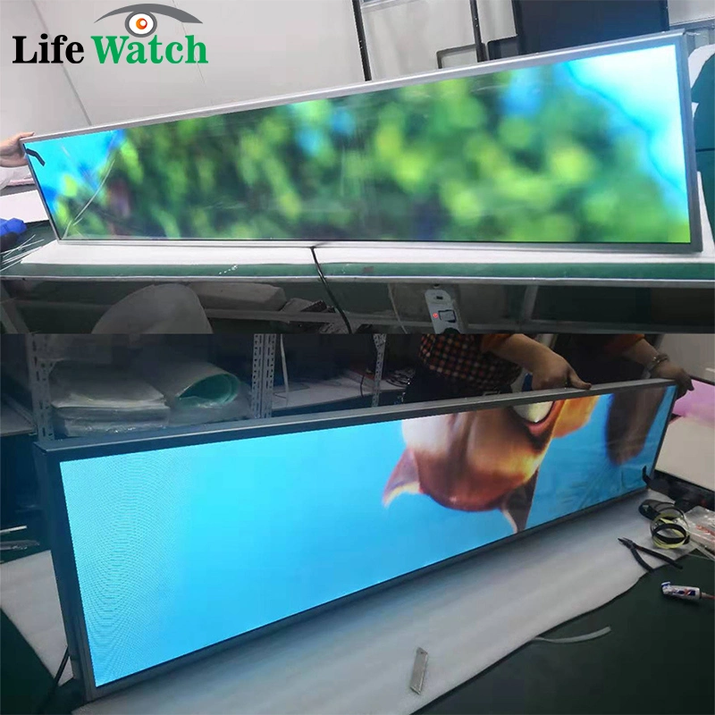 34-Inch Double Sided Bar LCD Digital Signage Screen with Dual Android System