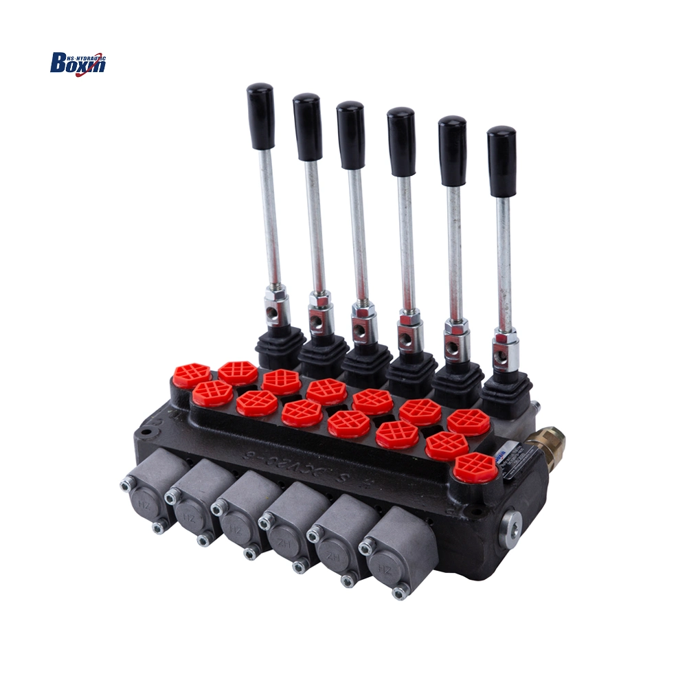 Truck 4 Spools 20L/Min Dcv Monoblock Hydraulic Directional Control Valve