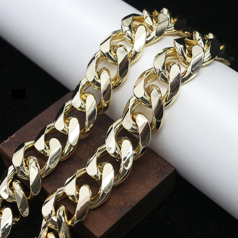 High quality/High cost performance  Gold Aluminum Decorative Metal Chains for Bags Tl21045