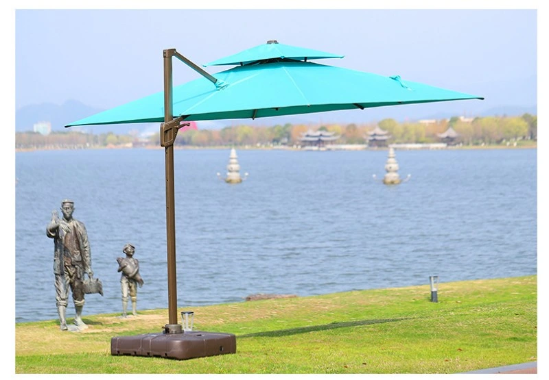 9FT Yard Patio Umbrella 180g Polyester Fabric Outdoor Furniture for Garden