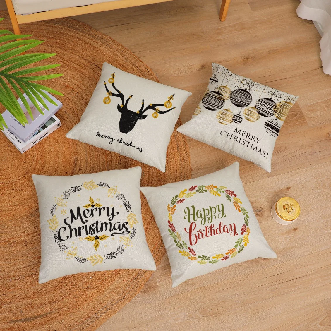 Wholesale/Supplier Christmas Home Gold Car Sofa Bed Cushion Pillow