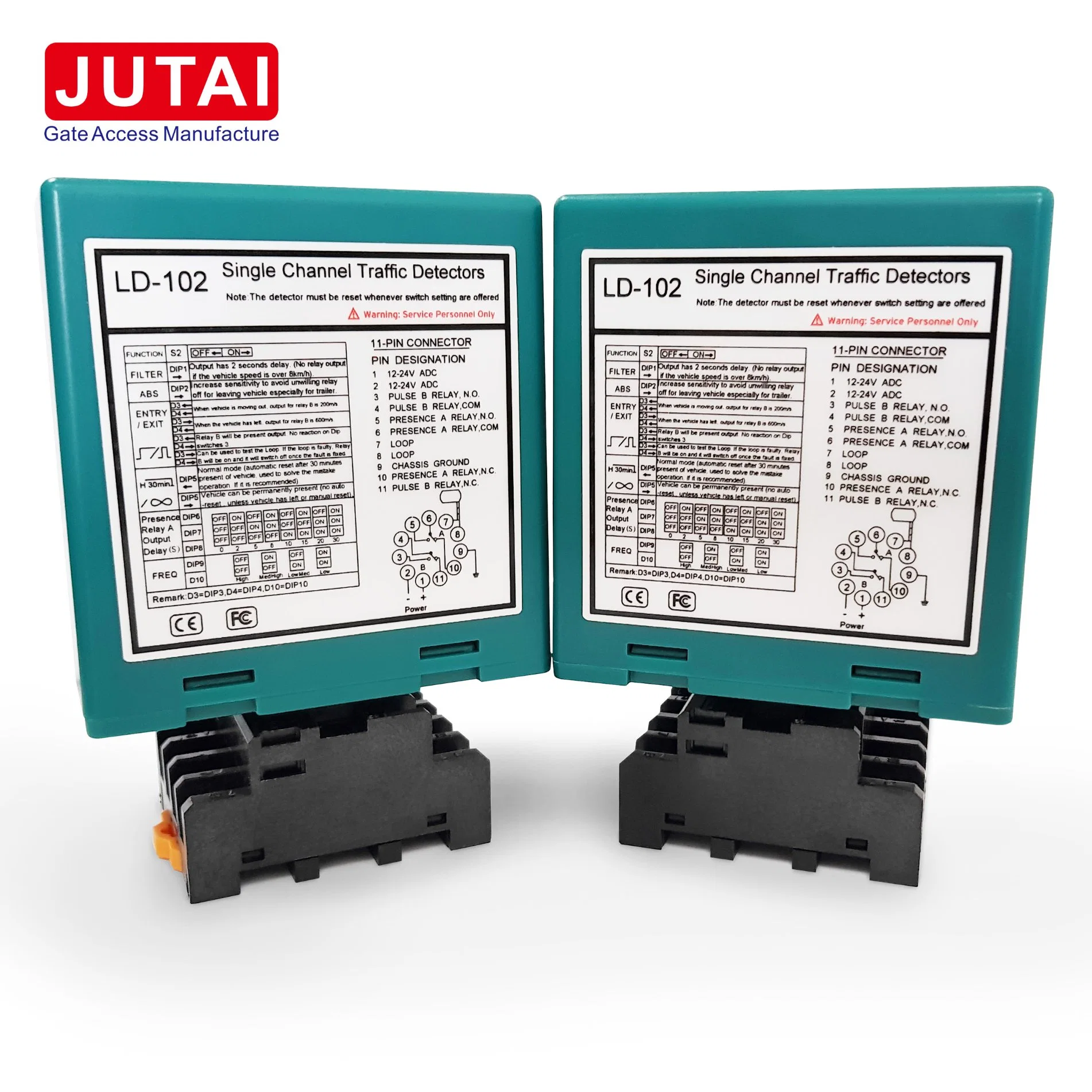 12V-24V Double Way Vehicle Loop Detector for Gate Barrier or Arm Barreir