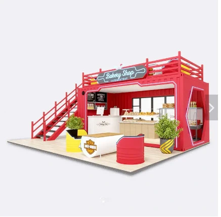 متجر Can Modular Mobile Store التابع للحاويات شارع ديسرت شوب تصميم كشك القهوة