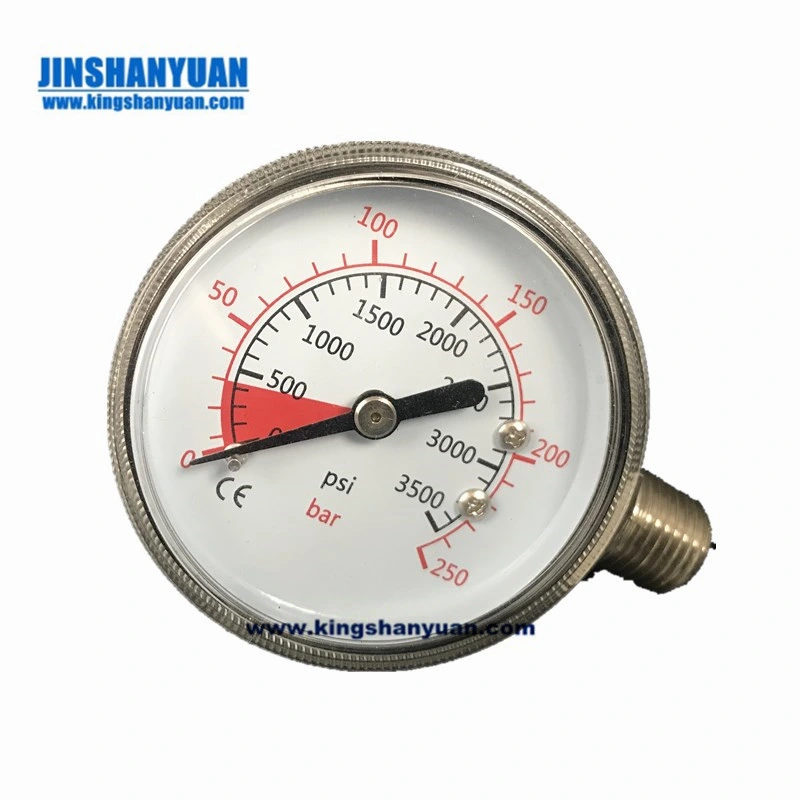 Capsule Pressure Gauge Electric Plating Case Mbar Low Pressure Gauge