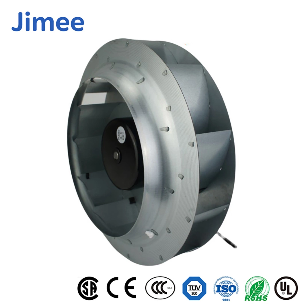 Jimee Motor China Cabinet Fan Manufacturing Jm120d4a1 IP44 Protection Class Ec Centrifugal Fans Iron Blade Material Centrifugal Misting Fan for Air Ventilation