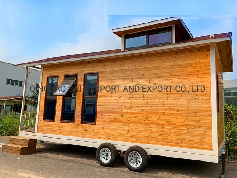 Mobile Prefabricated Tiny House with Trailer Made in China