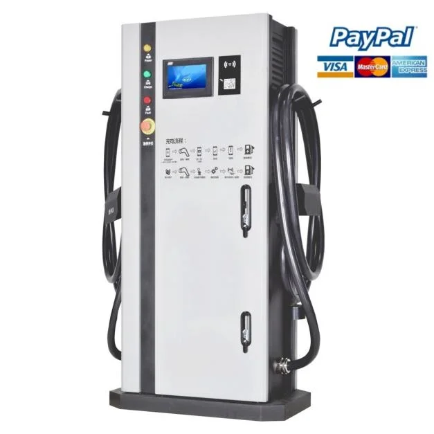 DC 60-180kw EV Charging Station Dual Connectors Ultra Powerful Electric Charging Station