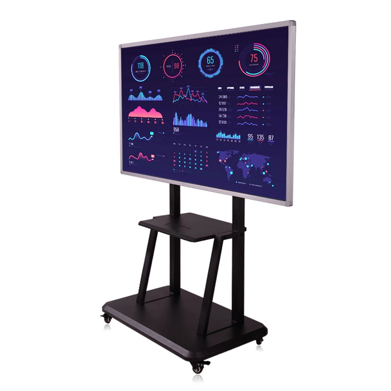 65 de gran tamaño" ~ 100" Toque electrónico Sistema de pizarra interactiva SMART Board de plana doble propósito de la clase de educación y Reunión