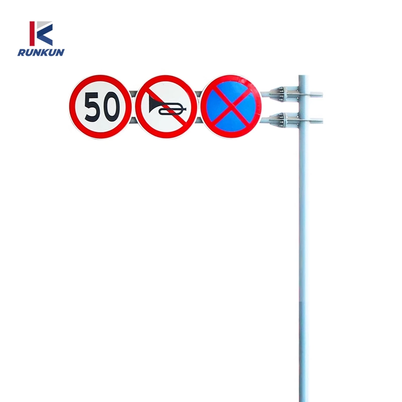 Poste de aluminio resistente a la oxidación y sin mantenimiento para carreteras y estacionamiento Aplicaciones