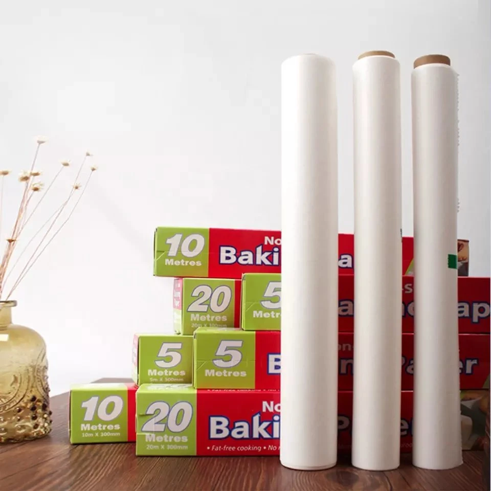 Allwin Air Fryer Baking Paper Roll Disposable Grease Proof White Parchment Paper Baking Rolls