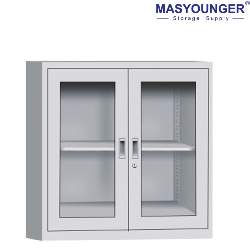 Swing Glass Door Cupboard Storage Cupboard Steel Office Cabinet Metal Furniture