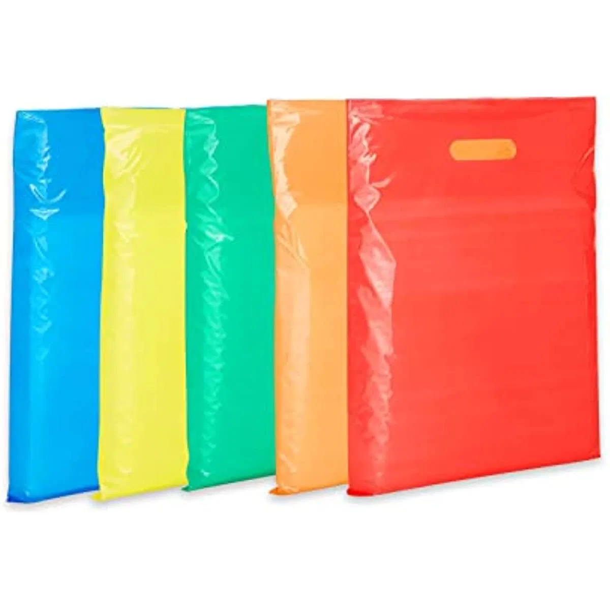 Plastic Merchandise Shopping Bags, Promotional Custom Logo LDPE/HDPE Plastic Shopping Die Cut Bag