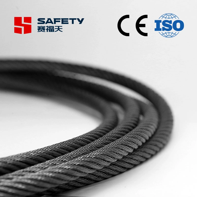 Fatigue Resistant Iron 8*29f 8*29f Fiber Steel Wire Rope Catalogue Hoist Cable Cord 48mm 52mm 56mm 60mm 1960MPa for Excavating Machinery En12385