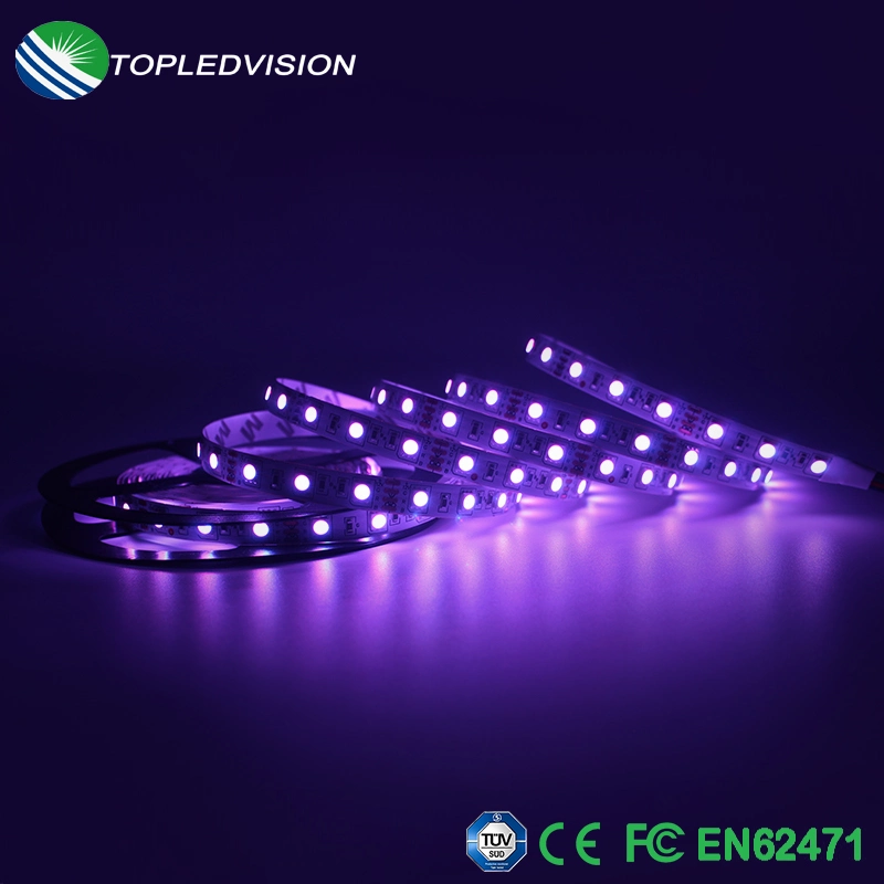 LED Strip 5050 لون RGB مع 60 مصباح LED/M لإضاءة الكريسماس