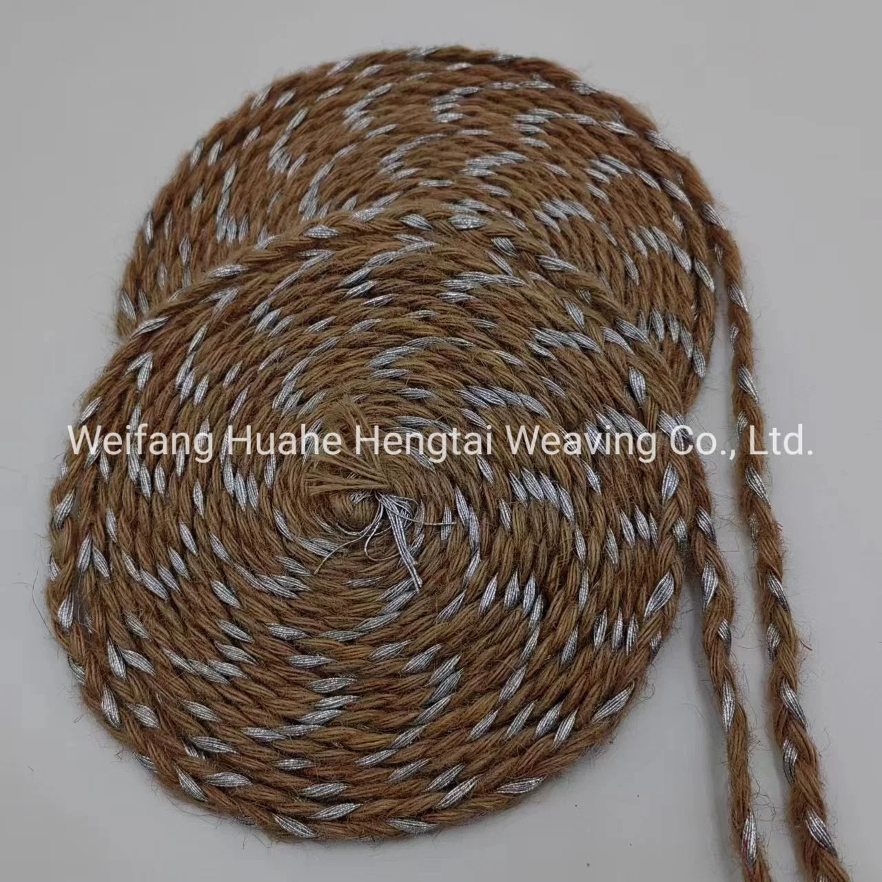 Factory Direct Selling Silver Hemp Rope Christmas Jute Rope