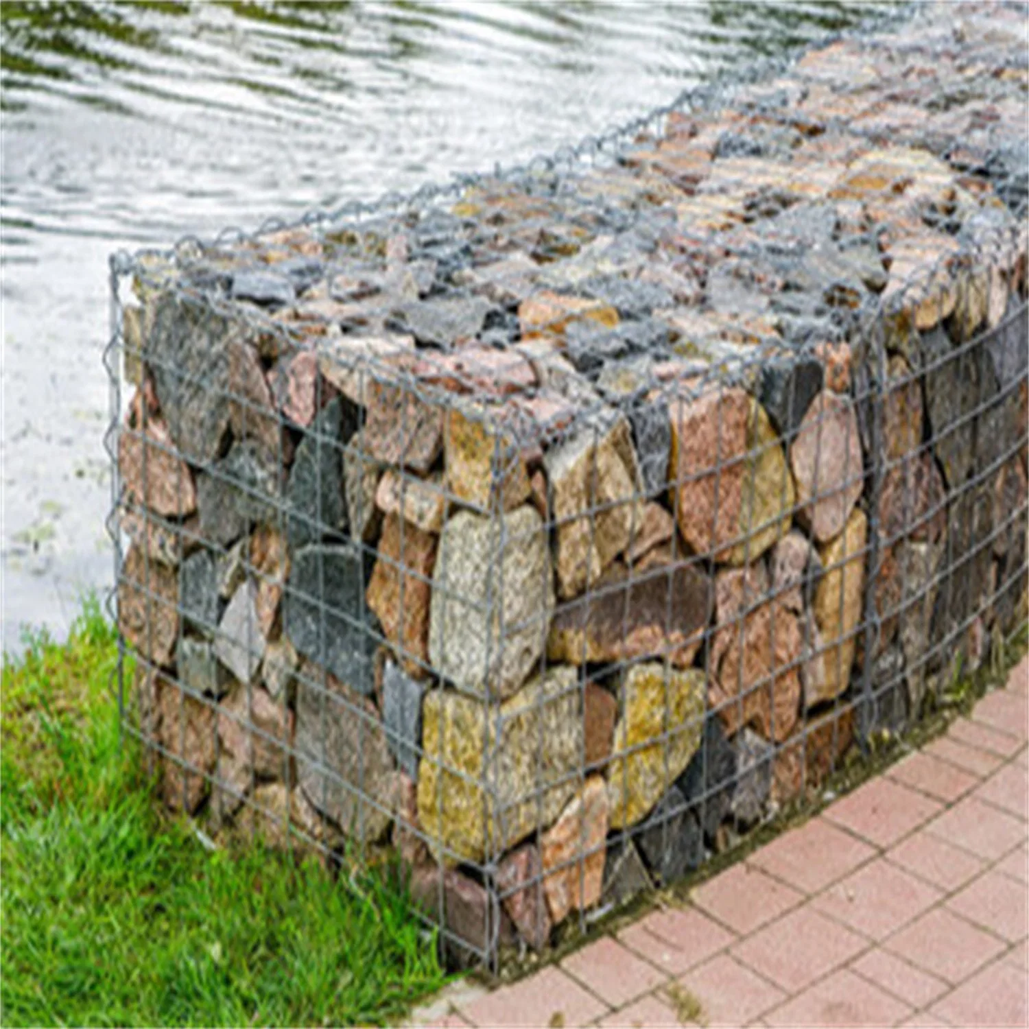 Soldado Gabion galvanizada malla Caja Cesta