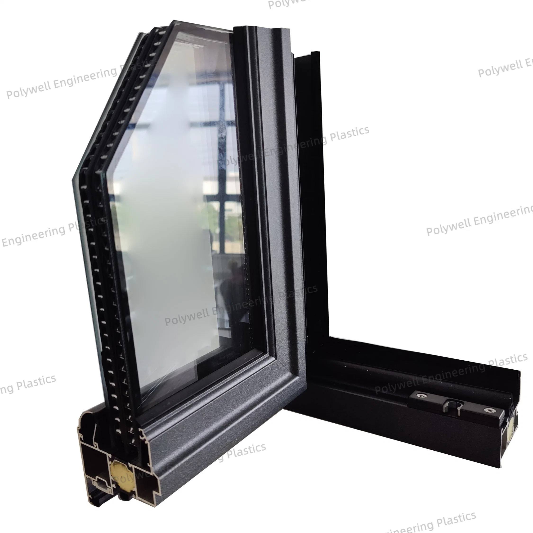 Cost Effective Popular Modern Design Thermal Insulation Break Bridge Aluminum Push-Pull System Window