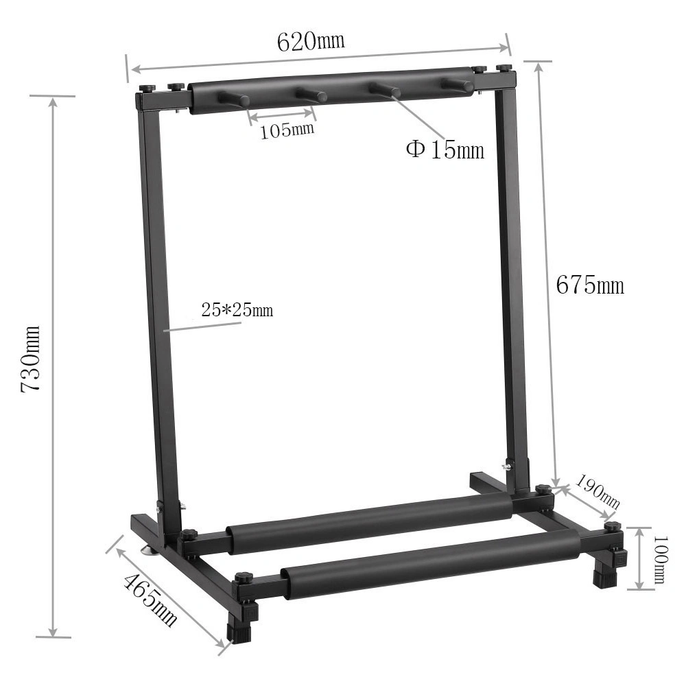 Cheap Price Multi Range Guitar Stand for Three Guitar