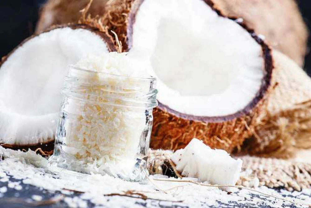 Ingrediente de alimentos saludables Coco desecado seco bajo en grasa Big Size A bajo precio