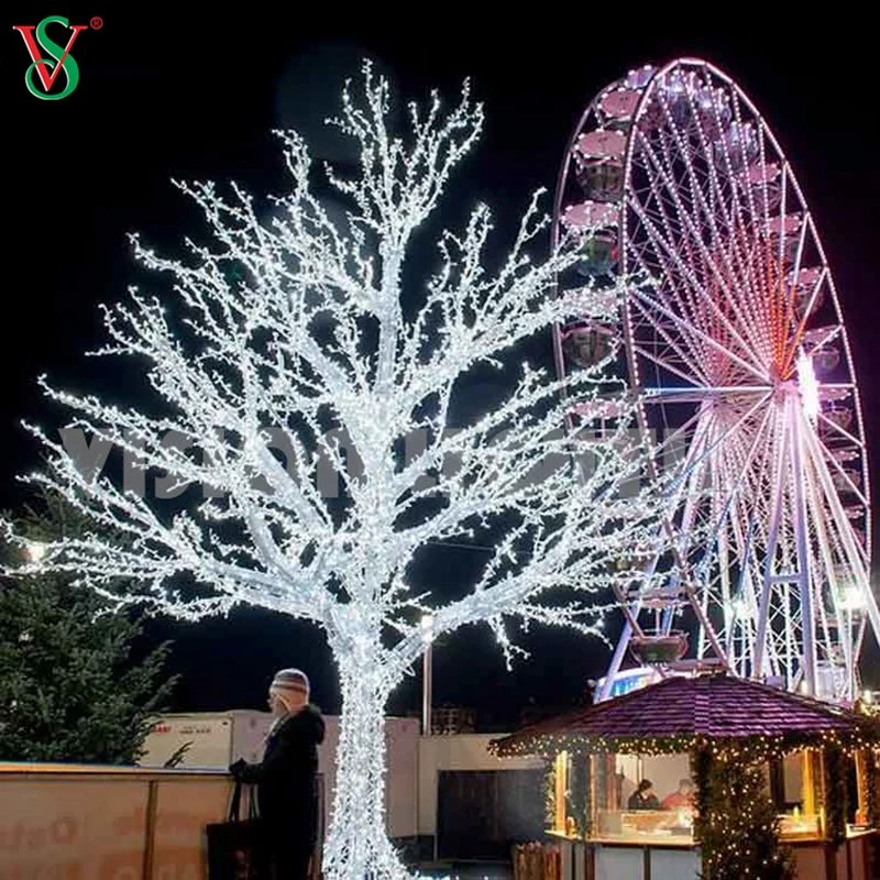 3D Motif Gran cadena al aire libre Luz de Navidad Rama luces de árbol