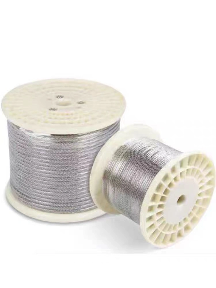 Galvaniser 2mm-10mm 7X19 7X7 Wire Rope pour le fonctionnement de l'automobile et des dispositifs mécaniques