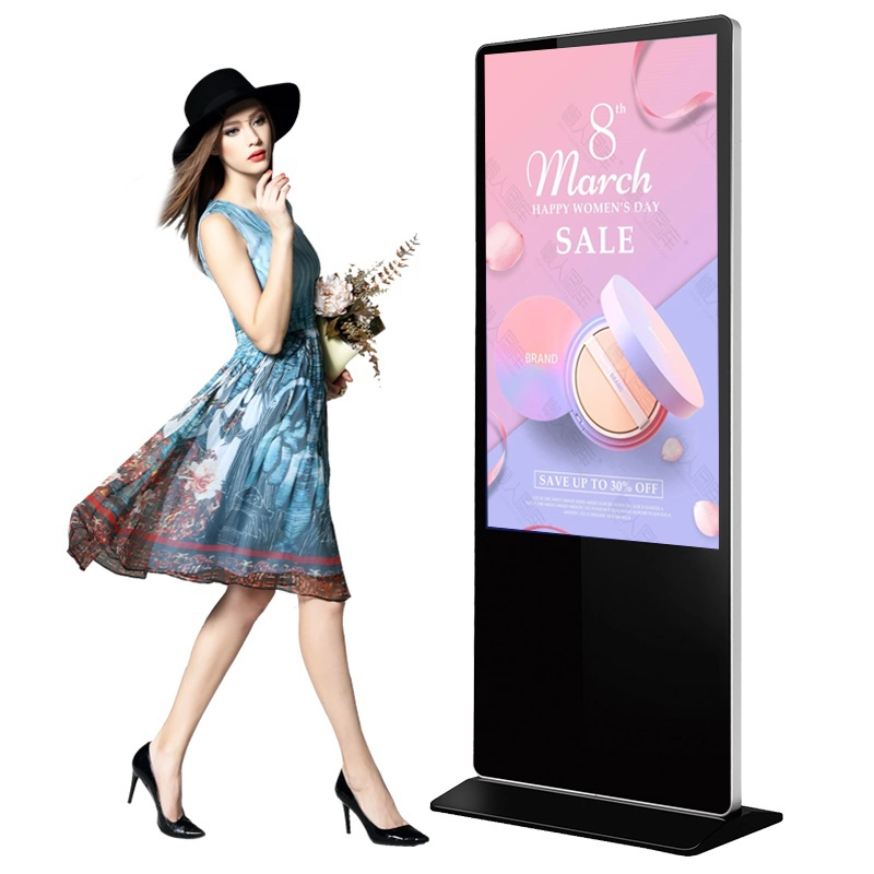 Конкурсные заводская цена Touchable Digital Signage 43 50 55 60 65 дюймовые напольные Магазин рекламы на дисплее