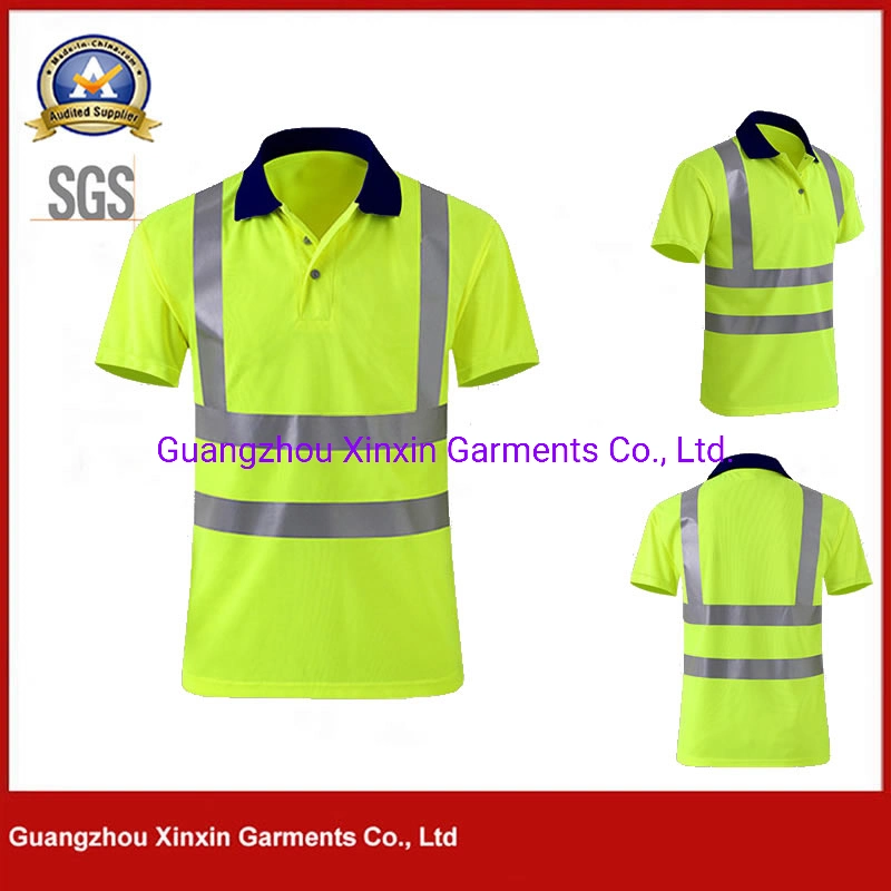 Wholesale/Supplier Birdeye Dry Fit Hi Vis Construction Reflective Safety T-Shirts Workwear (W2260)