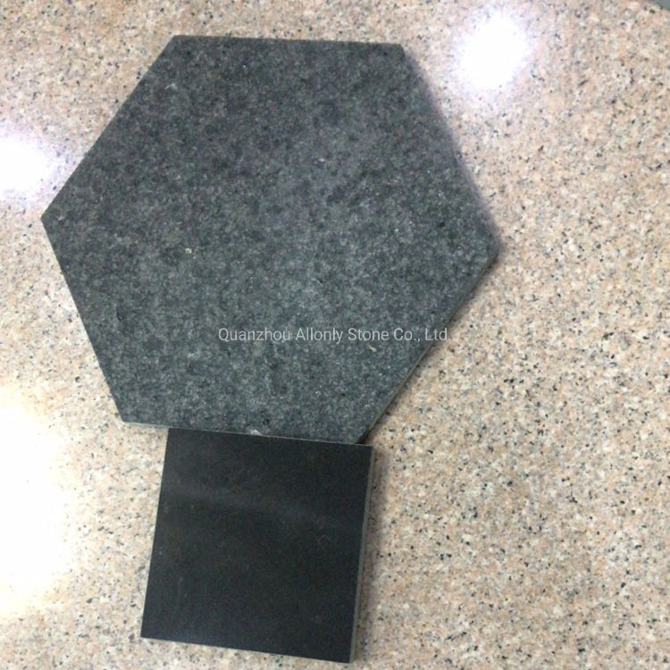 Fournisseur de basalte naturel flammé en quartz/marbre/granit, pierre de granit noire G684 Black Pearl de Chine pour carrelage extérieur, margelle de piscine, pavé