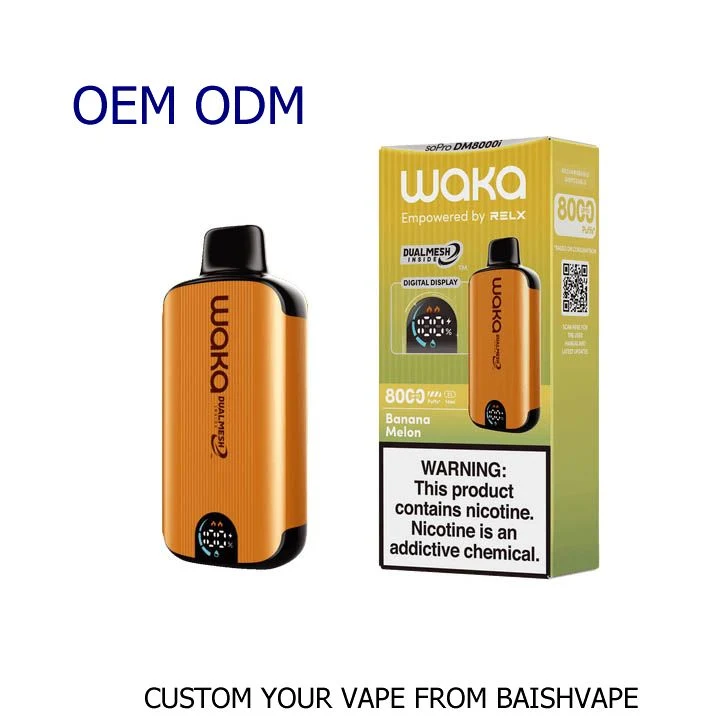 Factory Zbood Play Bar Neon Sapace Man Box Turn Smpo Atomizer Waka Sopro Dm8000 8000 8K Puff Disposable Vape