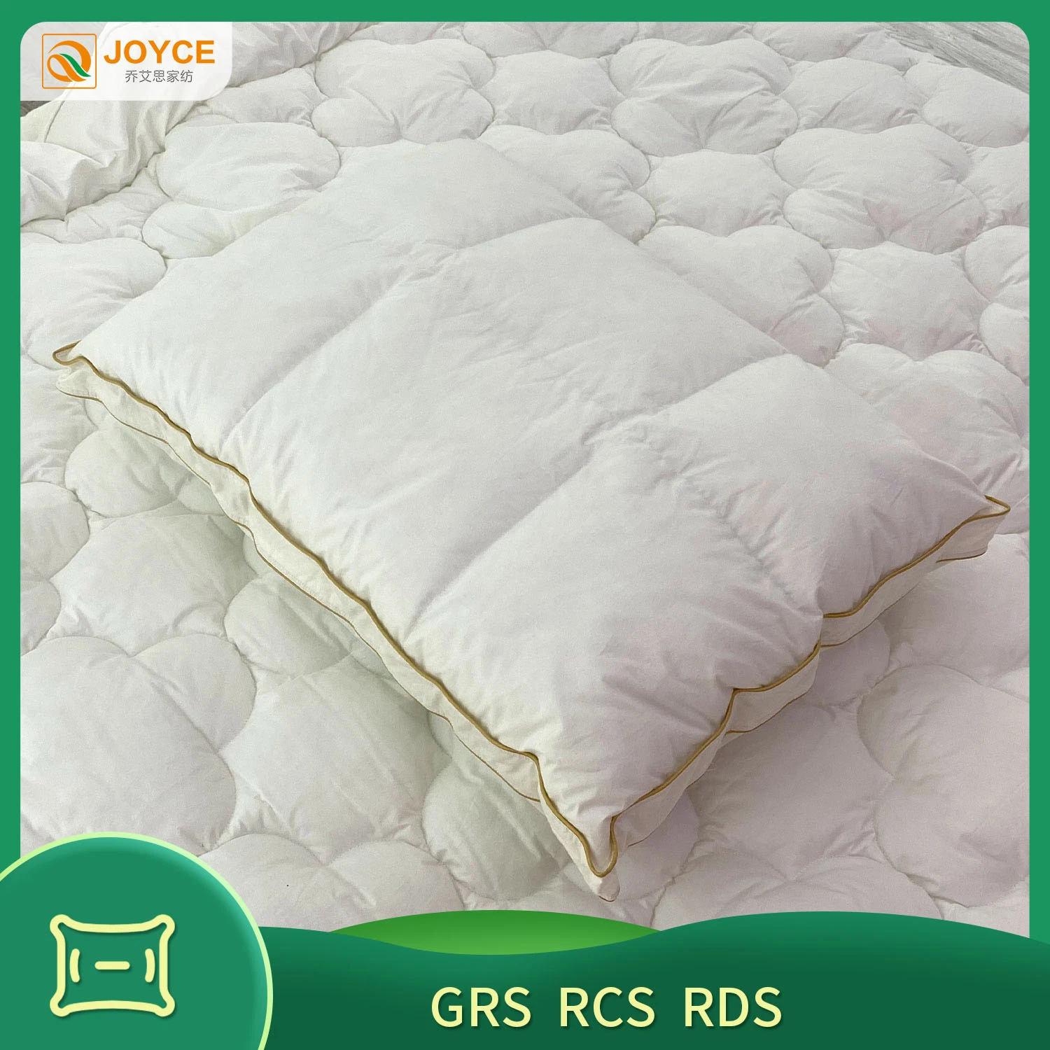 China Supplier High Level 100% Cotton Cover Pillow with Memory Foam Inside