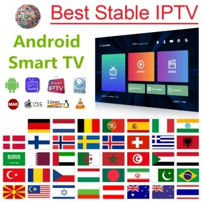 IPTV 1 meses de suscripción Suscripción IPTV Hot Sales estables 1/3/6/12 meses TV inteligente Mag Cuadro de reproducción M3U Venta caliente de los países europeos árabe España Portugal PUEB