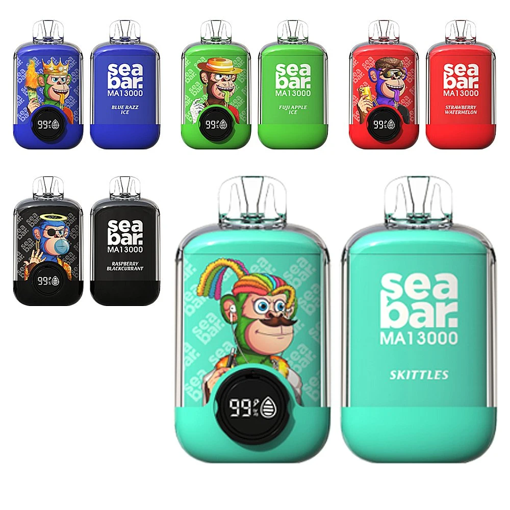 Slowenien Korea Hot Seabar 13000 Puffs E-Zigarette Einweg-Vape Pen Großhandel/Lieferant i Vape ecig 2% 5% Nikotin Einweg-Vape Pen USB C Vape