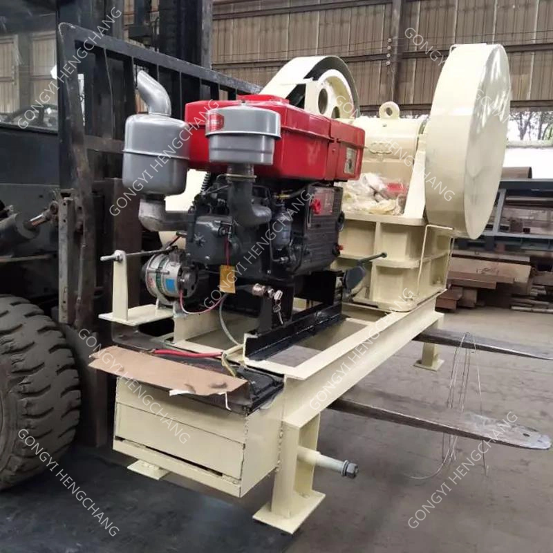 Good Quality Small Mini Mobile Diesel Engine PE600X900 Rock Stone Crushing Gold Ore Quartz Hydraulic Mine Jaw Crusher Machine with Vibrating Feeder	for Sale