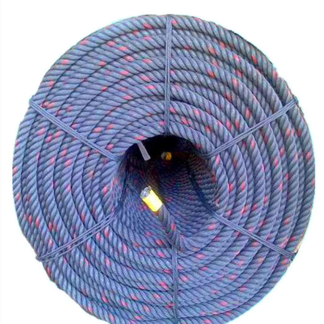 High quality/High cost performance  HDPE 3 Strands Rope Plastic Twisted PE Fishing Ropes PP