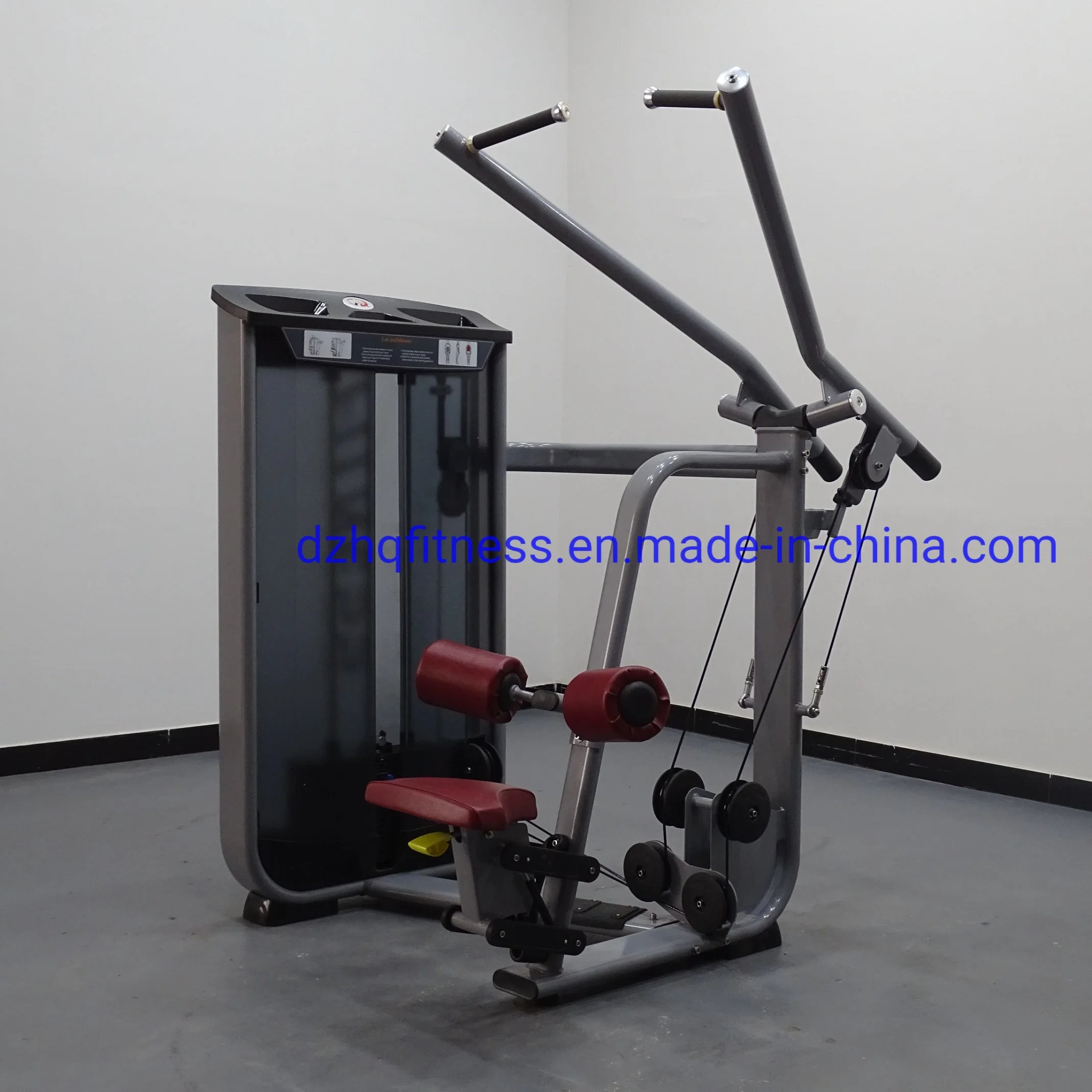 CE Approved Home Gym Commercial Strength Training Exercise Machine Pin Loaded Seated Lat Pulldown Fitness Equipment