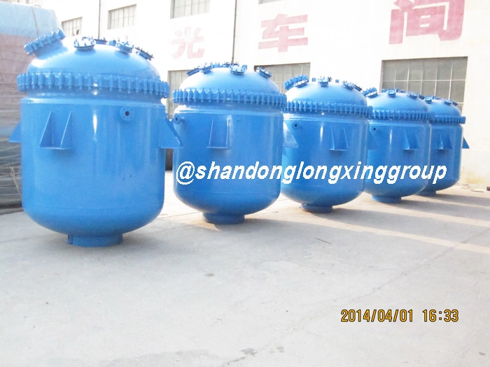 Longxing Electricity/Hot Oil/ Steam Heating Carbon Steel Plate Pressure Vessel Msglr Glass Lined Rank Reactor for PVAC AKD Wax Emulsion