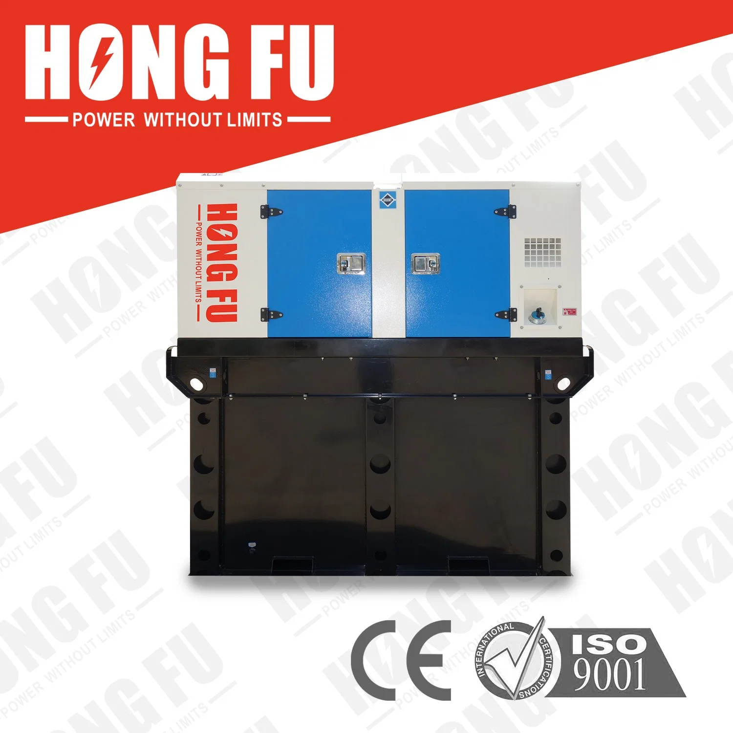 Chinese Yuchai Series 375kVA 413kVA Open Frame/Canopied Silent Less Fuel Engine Power Diesel Generators for Industrial Rental Use From Hongfu Power