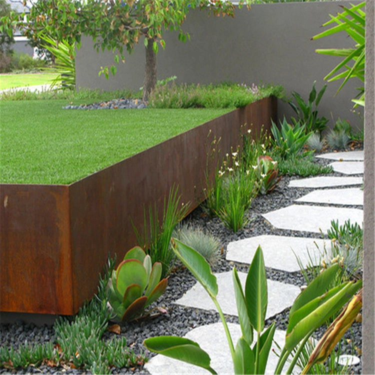 Borde de Corten Steel Garden Edging/Rusty Flower