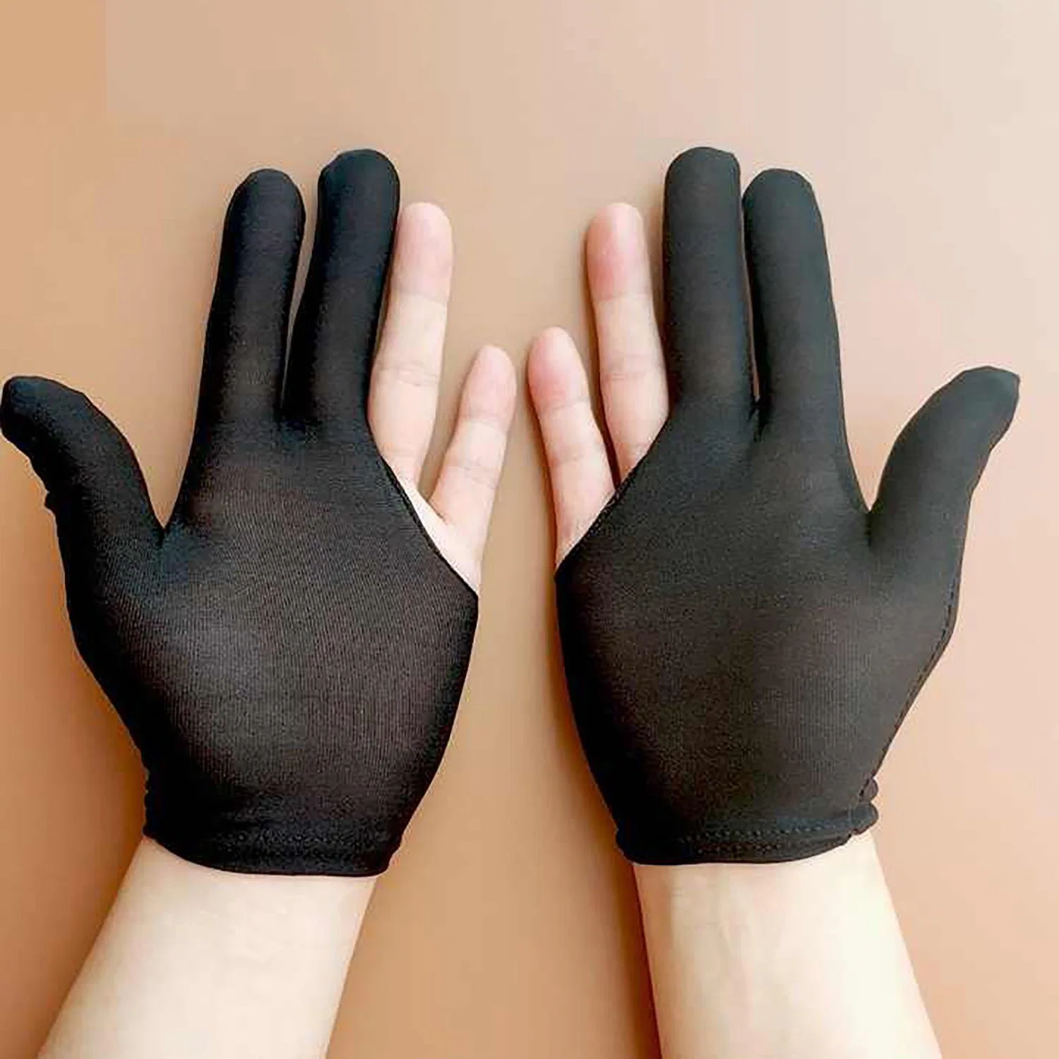 Billiard Gloves Snooker Sport Parts Three-Finger Half Glove Pool Accessories Wyz22577